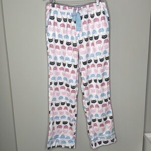 Munki Munki Nordstrom Women's Cat Print Flannel Pajama Pants Size XL NWT!
